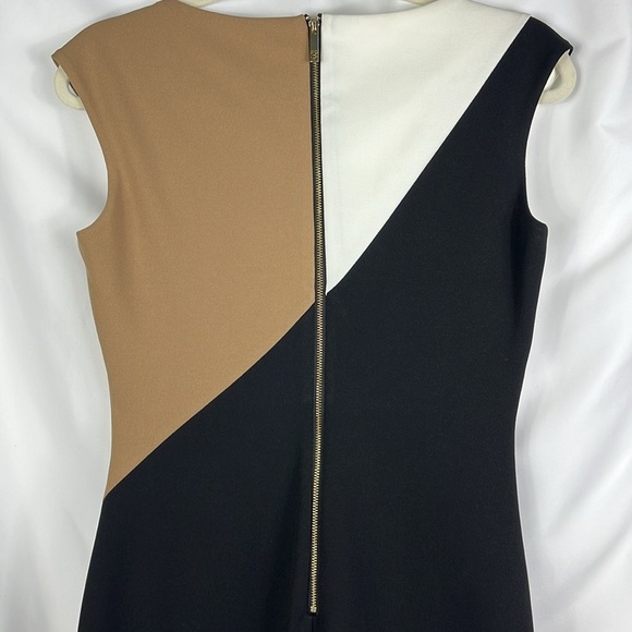 Tommy Hilfiger sleeveless color block bodycon career dress Sz 4 - Picture 7 of 11